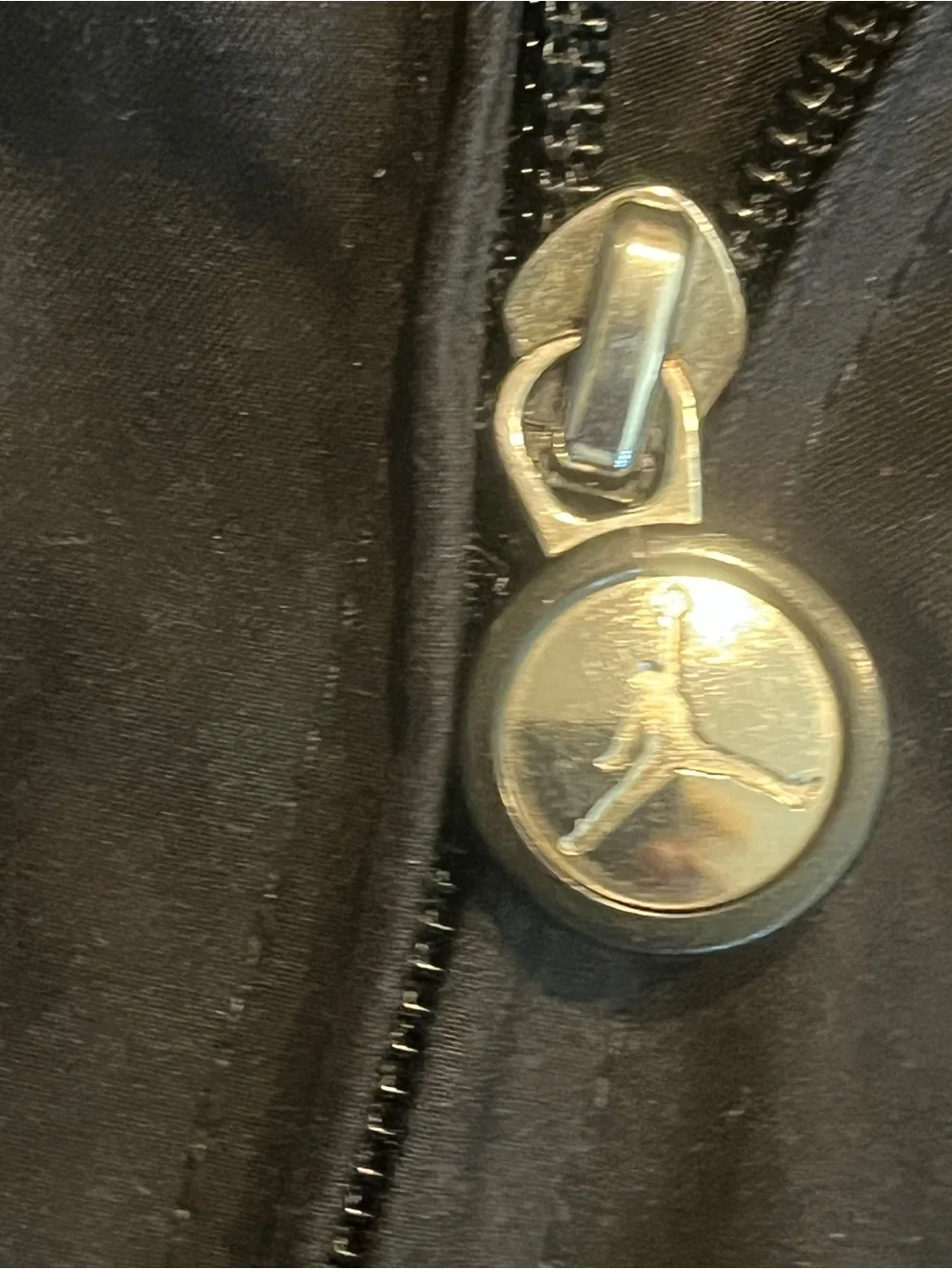 Vintage Jordan Black Bomber Jacket with Red Piping